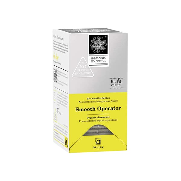 Samova Smooth Operator Express Bio Kamillenblütentee Box mit 20 Teebeutel