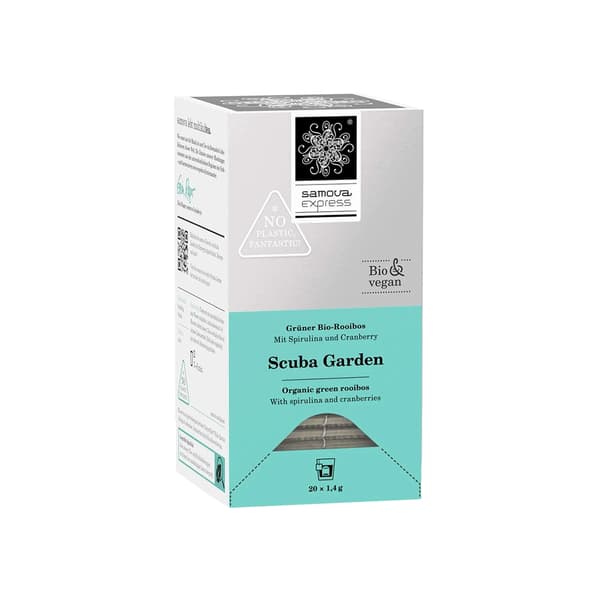 Samova Scuba Garden Express Bio Grüner Rooibos Tee Box mit 20 Teebeutel