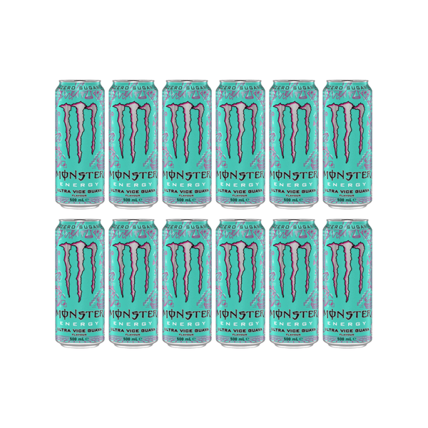 Monster Energy Drink Ultra Vice Guava Sugarfree 50cl Pack de 12