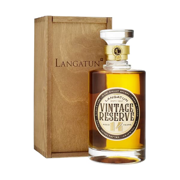 Langatun Vintage Reserve 14 Years Single Malt Whisky 50cl avec boîte en bois