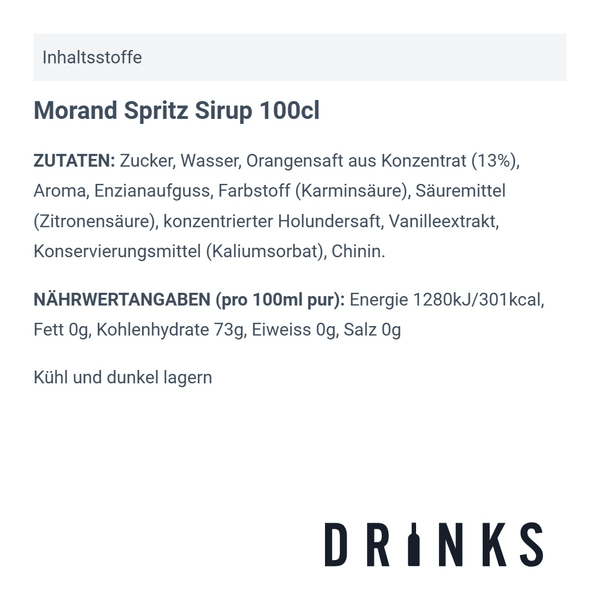 Morand Spritz Sirup 100cl