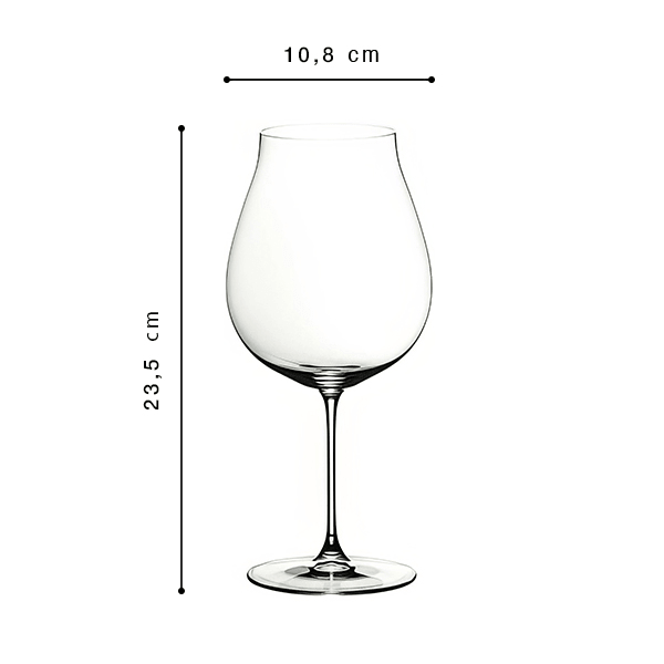 Riedel Veritas New World Pinot Noir/Nebbiolo/Rosé Flûte à Champagne, Pack de 2