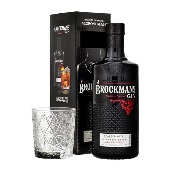 Brockmans Premium Gin 70cl Negroni Set mit Glas