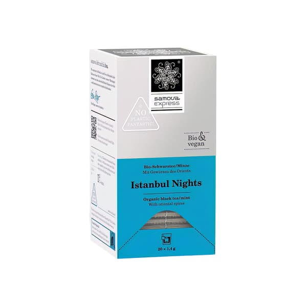 Samova Istanbul Nights Express Boîte de thé noir bio avec 20 sachets de thé