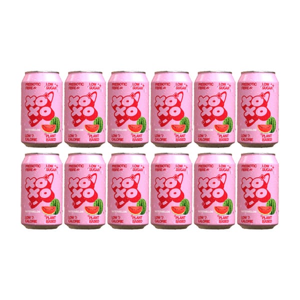 XOXO Prebiotic Watermelon Sparkling Soda  33cl 12er Pack