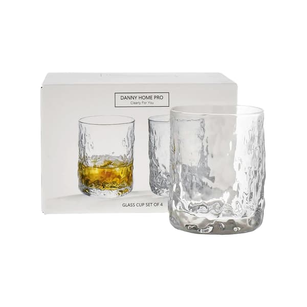 Danny Home Hammered Tumbler 25.5cl Pack de 4