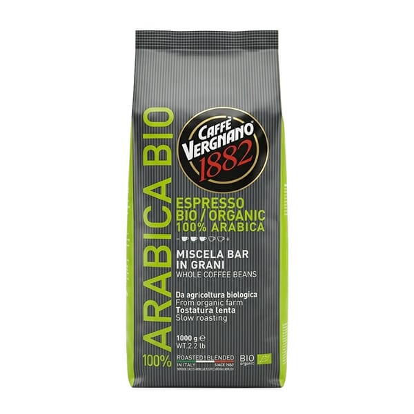 Caffè Vergnano Espresso Arabica 100% Bio Kaffeebohnen 1kg