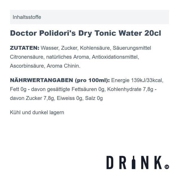 Gin Nordés Atlantic Galician 70cl avec 8x Doctor Polidori's Dry Tonic Water