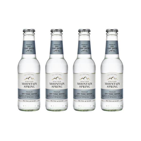 Swiss Mountain Spring Dry Tonic Water 20cl 4er Pack