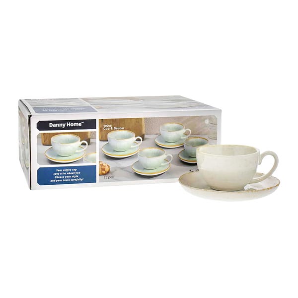 Danny Home Set de Tasses Speckled Mint 10cl 6 pièces