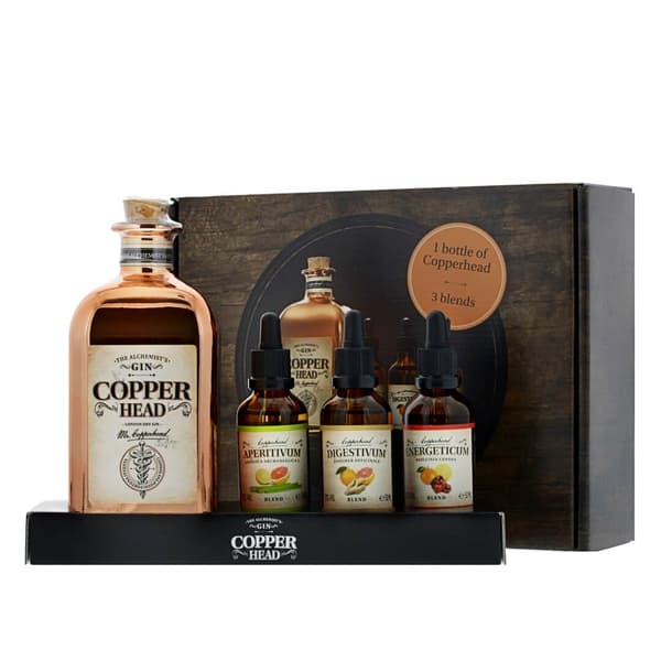 Copperhead Gin 50cl Set mit drei Blends