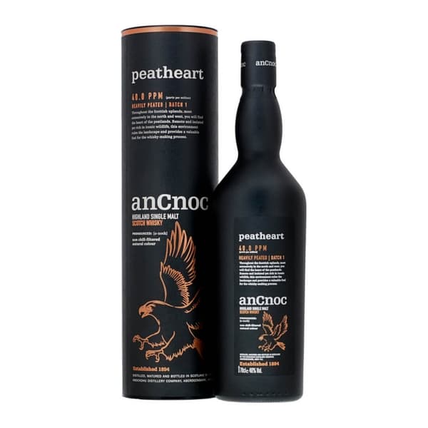AnCnoc Peatheart Single Malt Whisky 70cl
