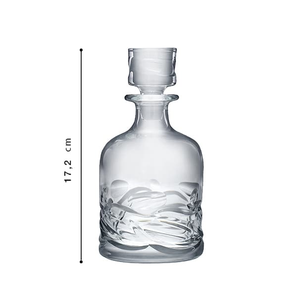 RCR Crystal Da Vinci Skultura Whisky Decanter 80cl