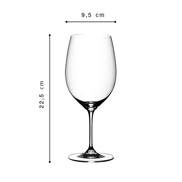 Riedel Vinum Cabernet Sauvignon/Merlot Rotweinglas 61cl, 2er-Pack