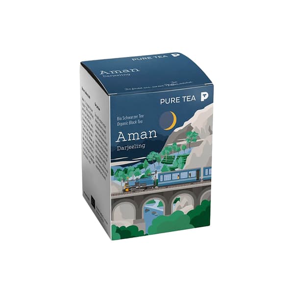 Pure Tea PYRA Aman Darjeeling Thé noir bio Pack de 15 sachets de thé