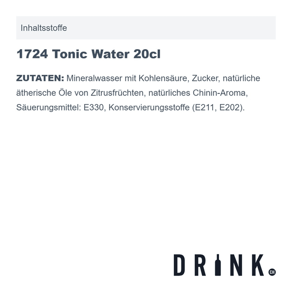 Tonic Water set de dégustation