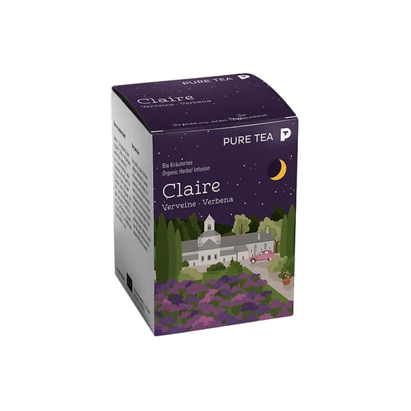 Pure Tea PYRA Claire Verveine Tisane bio Pack de 15 sachets de thé