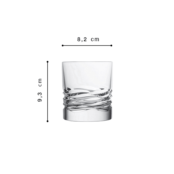 RCR Crystal Da Vinci Wave D.O.F. Tumbler 29cl, 2er-Pack