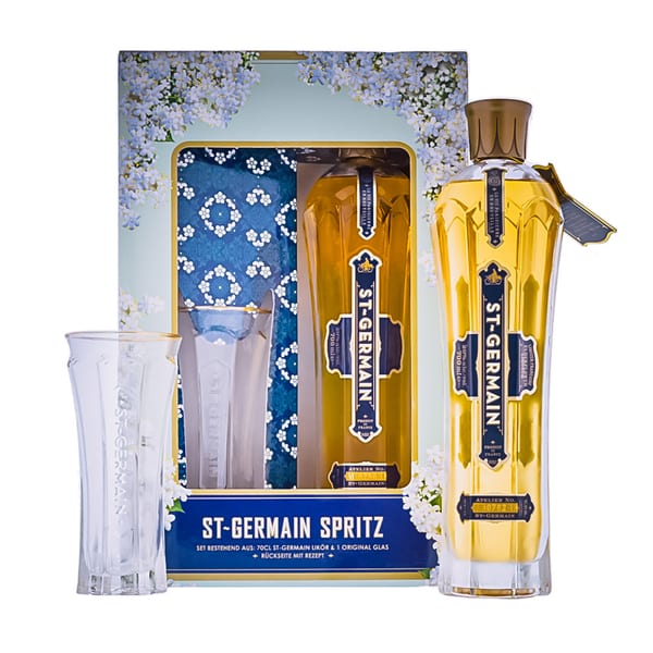 St. Germain Elderflower Liqueur 70cl Spritz Pack mit Glas