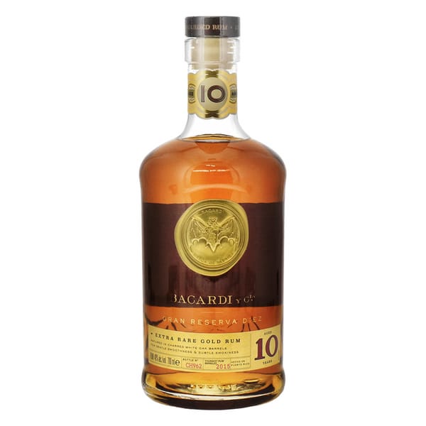 Bacardi 10 Years Gran Reserva Rum 70cl