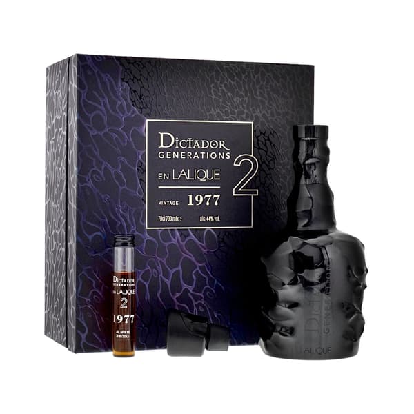 Dictador Black Generations en Lalique 1977 Rum 70cl