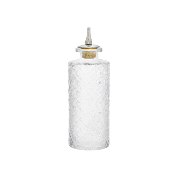 Bouteille Bitter carré avec bec verseur argenté 15cl