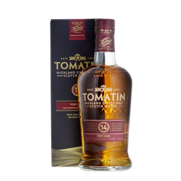 Tomatin 14 Years Port Wood Finish Whisky 70cl