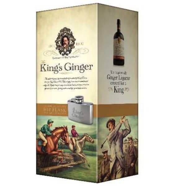 The King's Ginger Liqueur 50cl avec Flasque