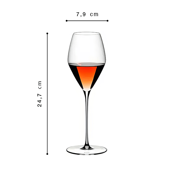 Riedel Veloce Rosé Verre à Vin, Pack de 2