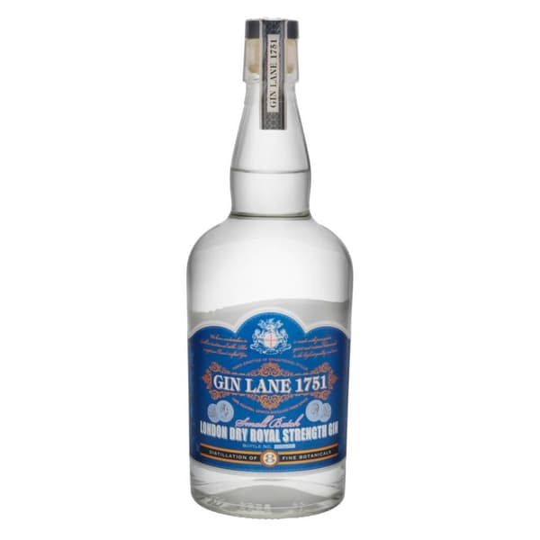 Gin Lane 1751 London Dry Royal Strength Gin Small Batch 70cl