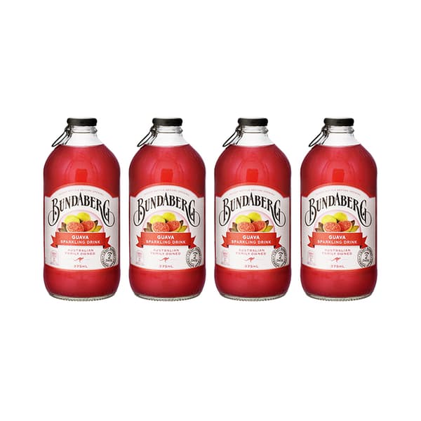 Bundaberg Guava Sparkling Drink 37.5cl 4er Pack