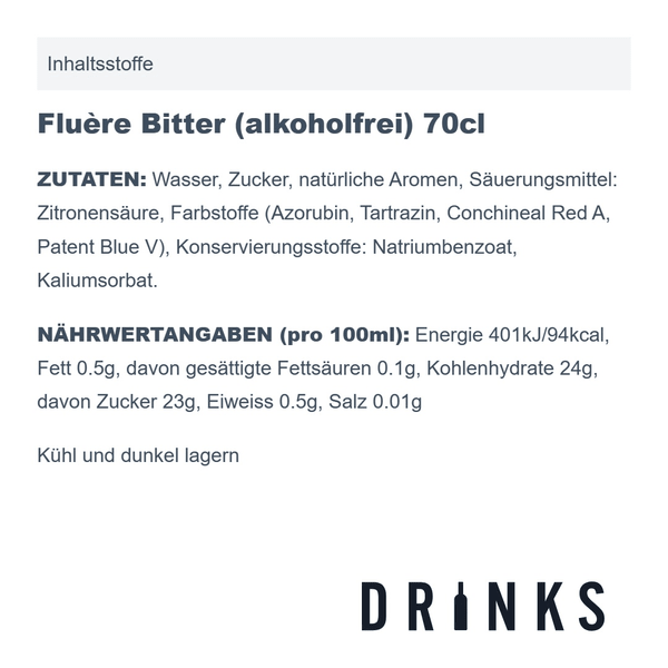 Fluère Bitter (alkoholfrei) 70cl