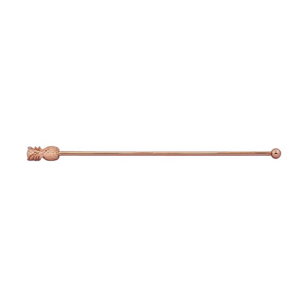 Ananas Cocktail-Rührstab / Pineapple Drink Stirrer Copper