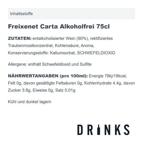Freixenet Carta Alkoholfrei 75cl