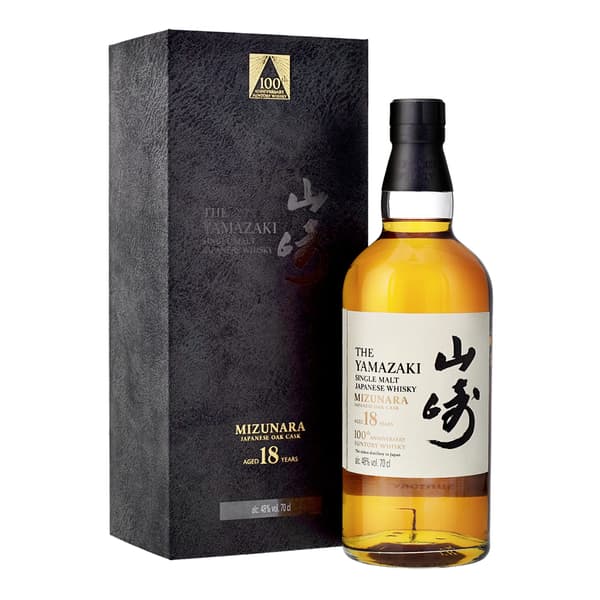 The Yamazaki 18 Years Mizunara Japanese Oak Cask 100th Anniversary Single Malt Whisky 70cl