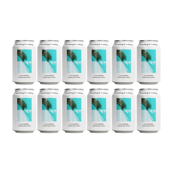 Something & Nothing Cucumber Premium Soda 33cl 12er Pack