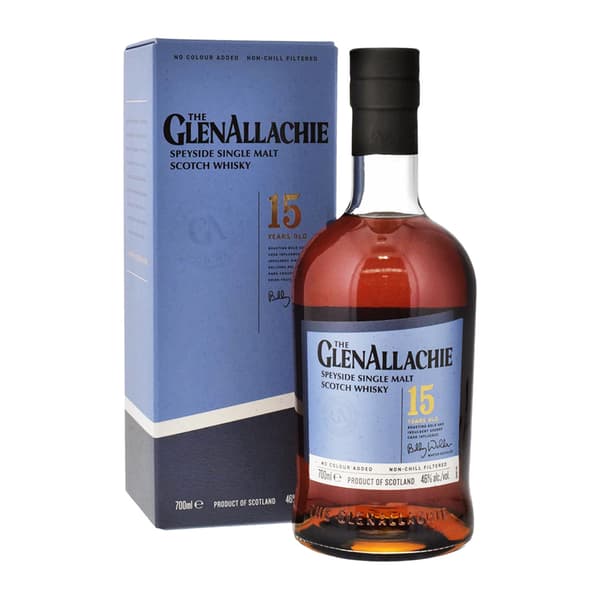 The GlenAllachie 15 Years Speyside Single Malt Whisky 70cl