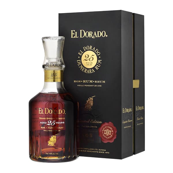 El Dorado Rum 25 Years Old 1997 Vintage Limited Edition 70cl