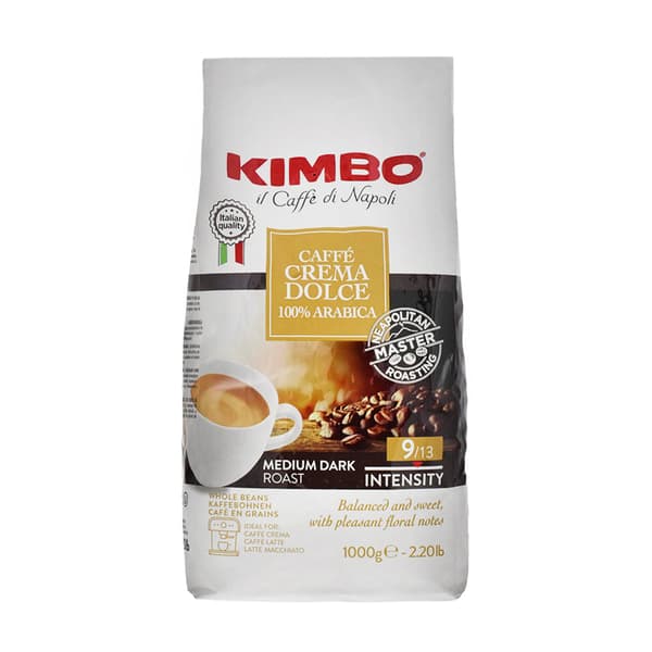 Kimbo Caffe Crema Dolce Arabica grains de café 1kg