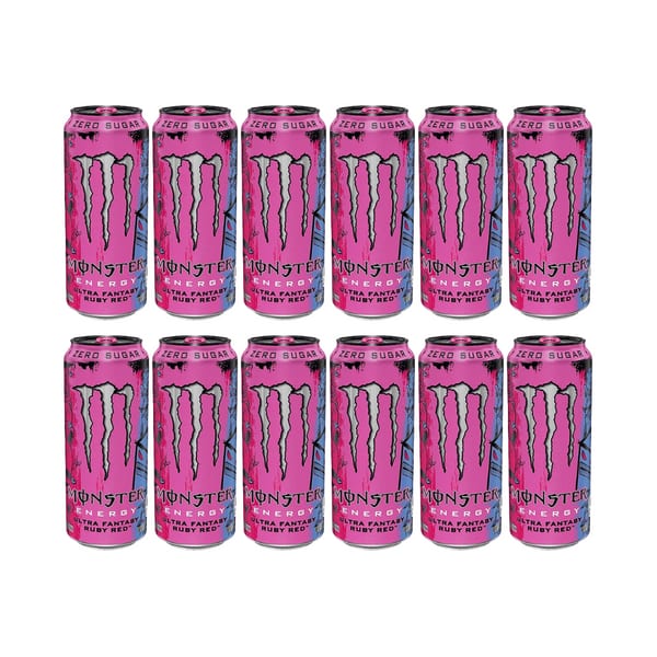 Monster Energy Drink Ultra Fantasy Ruby Red Sugarfree 50cl Pack de 12
