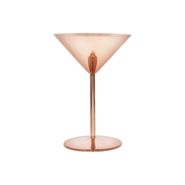 Verre à martini en acier inoxydable cuivré 21cl