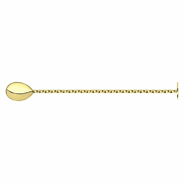 Classic Barlöffel mit Stössel Gold 270mm