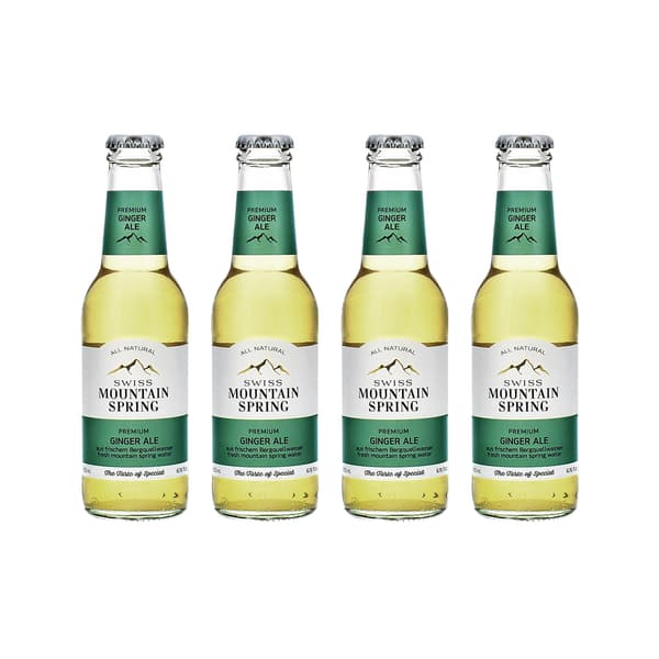 Swiss Mountain Spring Ginger Ale 20cl Pack de 4