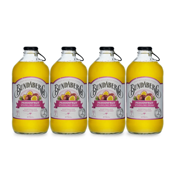 Bundaberg Passionfruit Sparkling Drink 37.5cl, 4er Pack