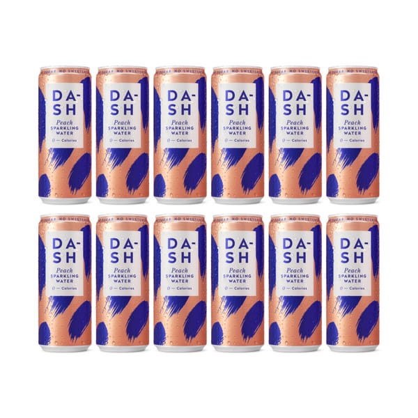 Dash Peach Sparkling Water 33cl 12er Pack