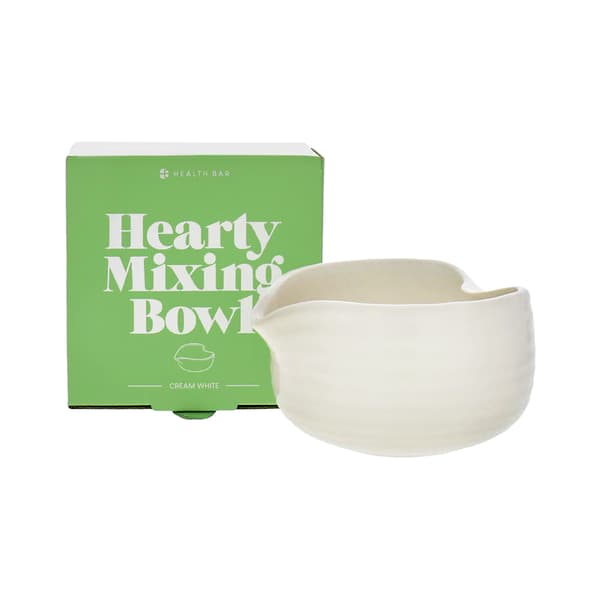 Health Bar Hearty Mixing Bowl Cream White