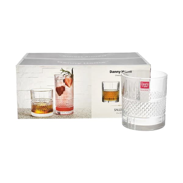 Danny Home Shining Crystal Tumbler Double Old Fashioned 31.5cl 6er-Set