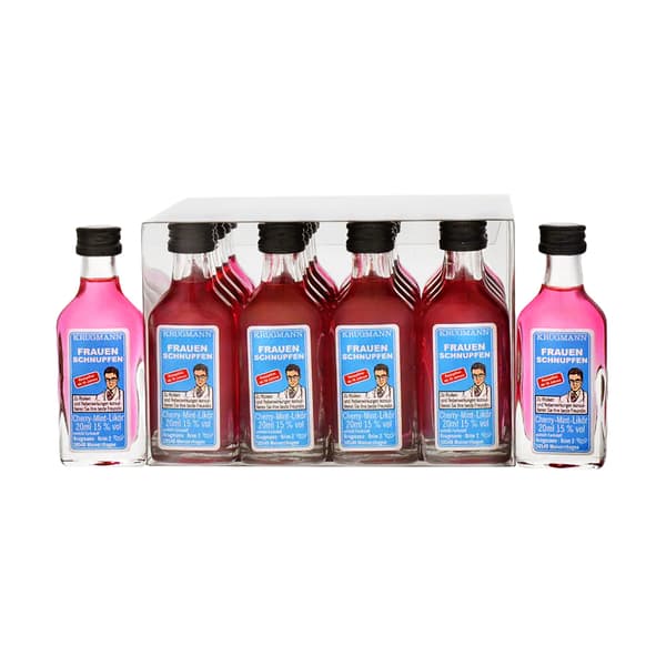 Krugmann Frauenschnupfen Liqueur de cerise-menthe 20x2cl
