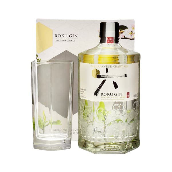 Roku Gin 70cl Set mit Glas