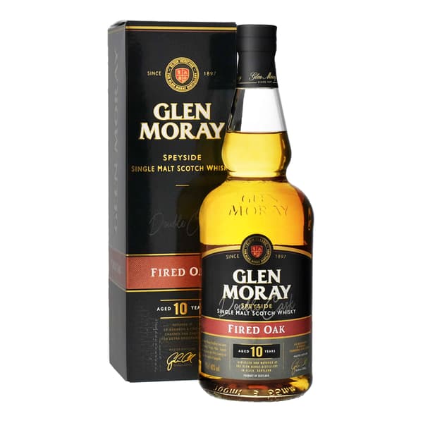 Glen Moray 10 Years Fired Oak Speyside Single Malt Whisky 70cl